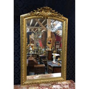 19th Century Golden Mirror H/1.50m