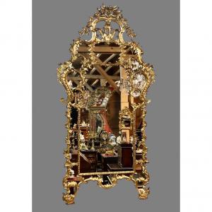 Miroir Palatial d'époque Régence H/2,30