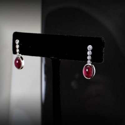 Gold, Tourmaline And Diamond Earrings-photo-2