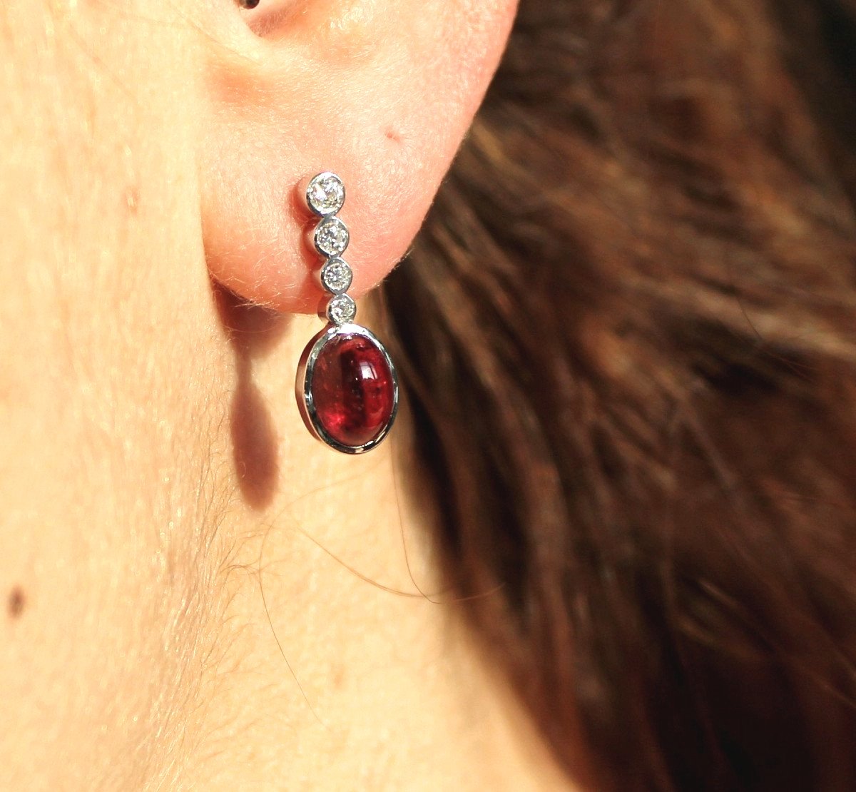 Gold, Tourmaline And Diamond Earrings-photo-6