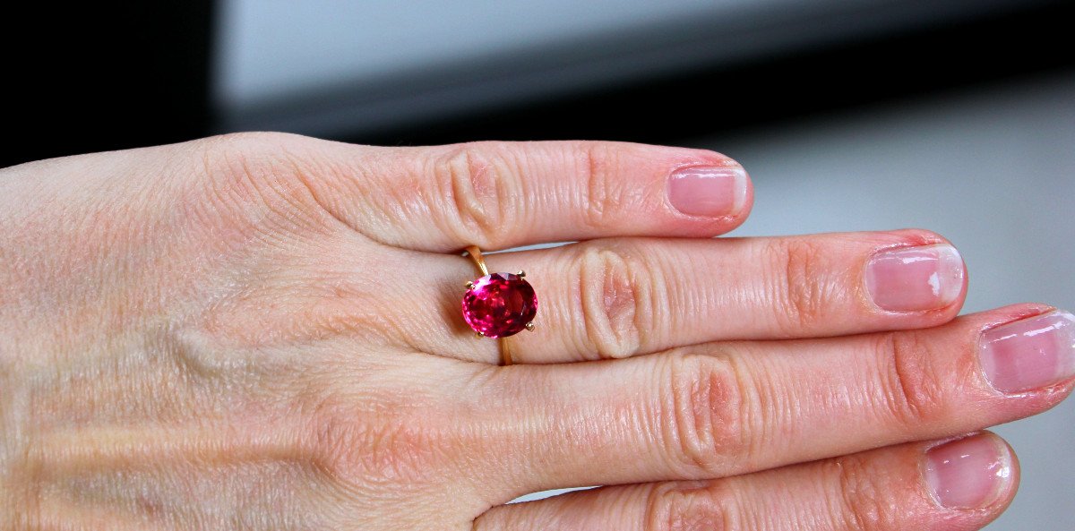 Proantic Bague Or Et Tourmaline