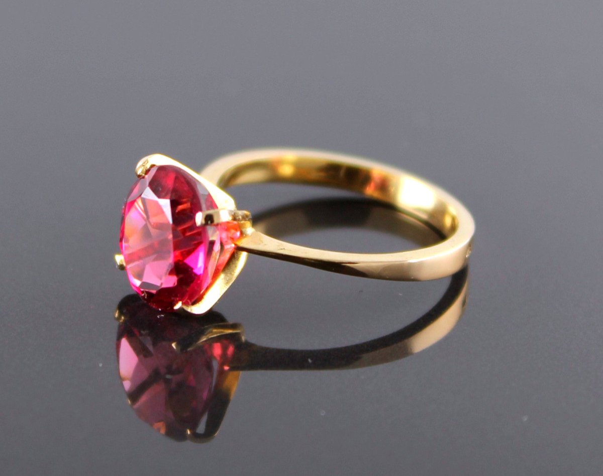 Proantic Bague Or Et Tourmaline