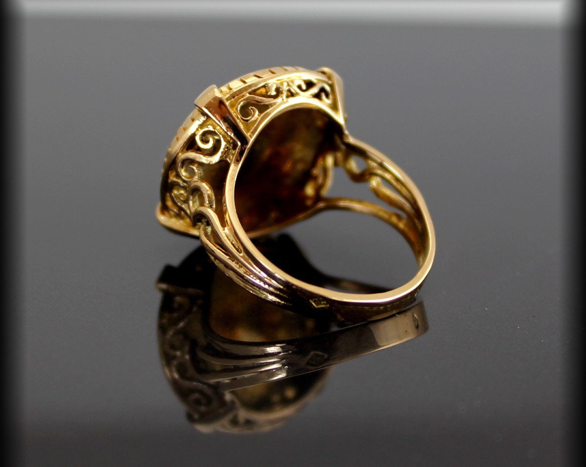 Gold And Lapis Lazuli Ring-photo-3