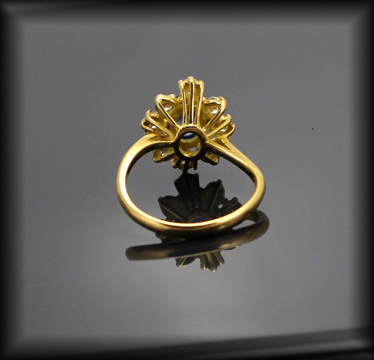 Gold, Sapphire And Diamond Ring-photo-4