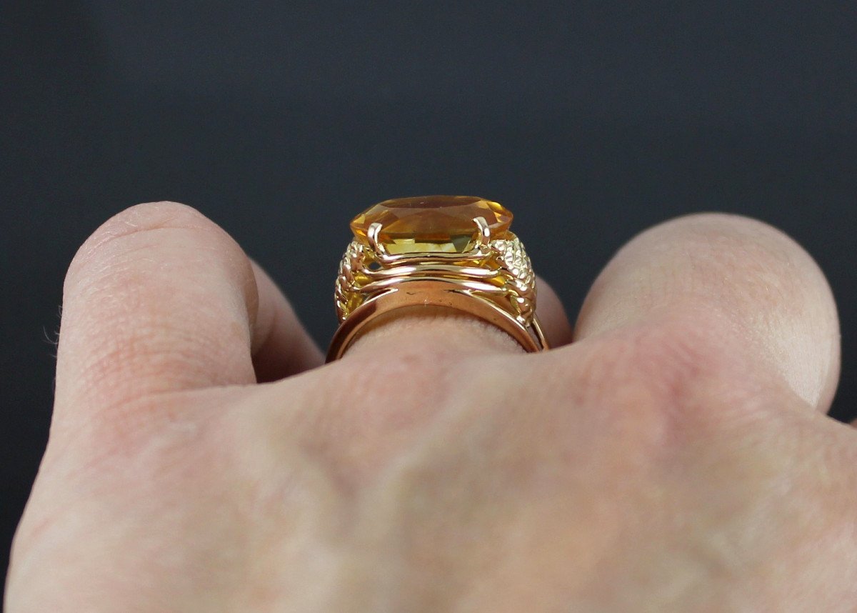 Bague Or Et Citrine-photo-1