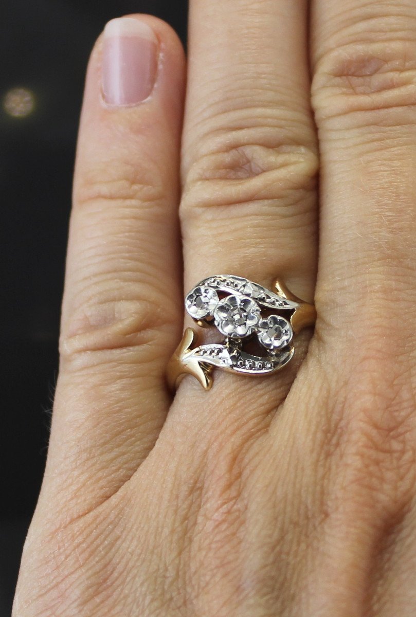 Gold And Diamond Ring, Circa 1900-photo-1