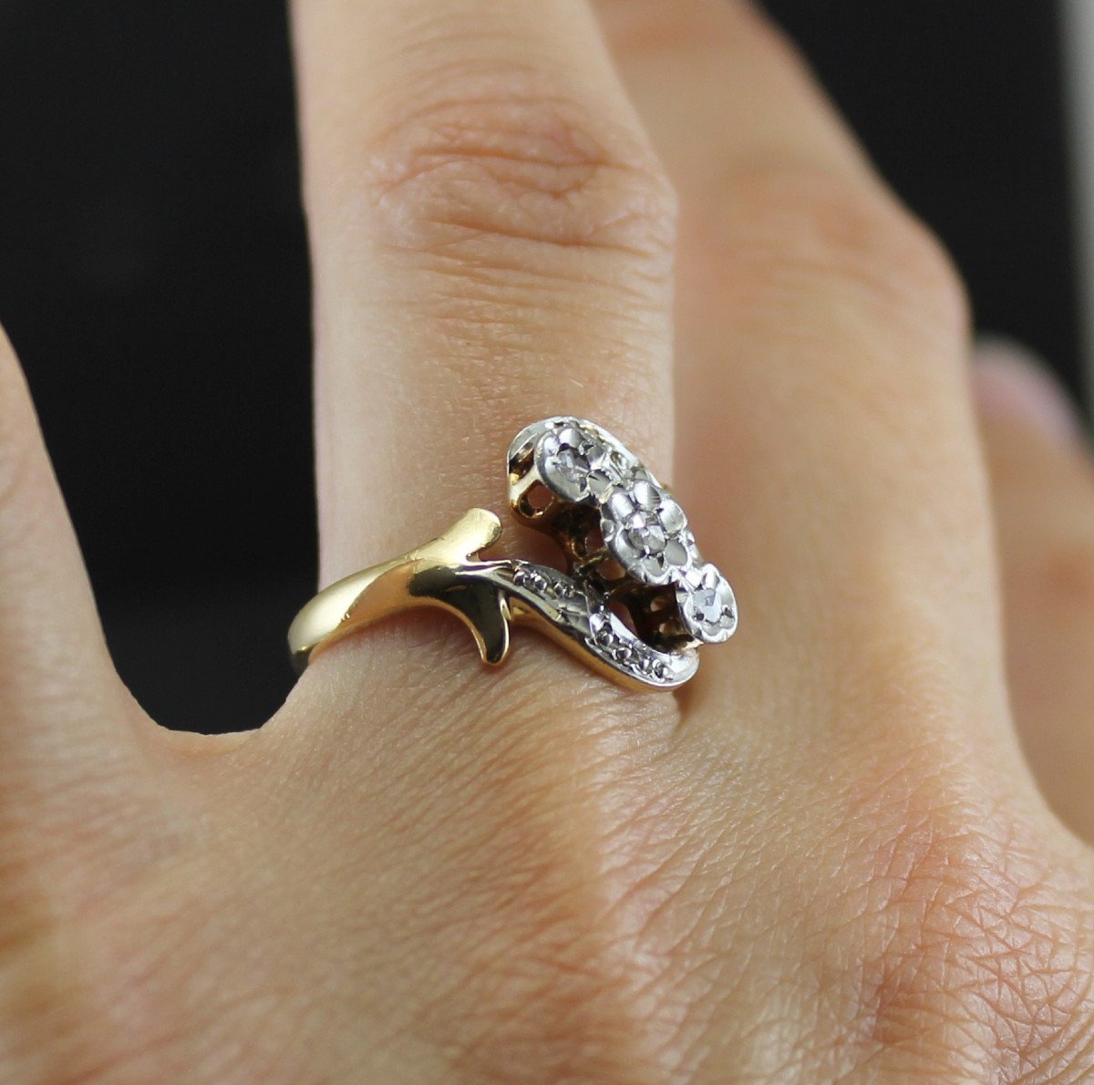 Gold And Diamond Ring, Circa 1900-photo-3