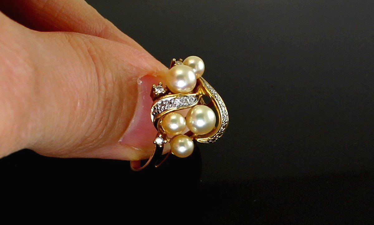 Gold And Cultured Pearl Set-photo-6