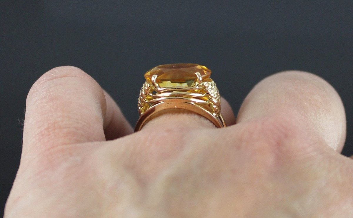 Gold And Citrine Ring-photo-1