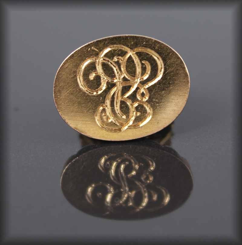 Pendant - Gold Seal Stamp, 19th Century.-photo-3