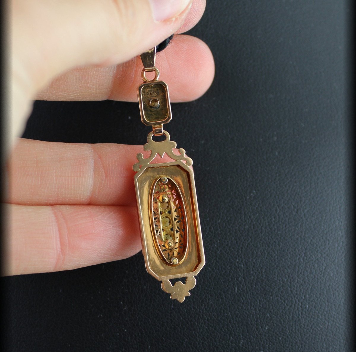 Gold Pendant - Napoleon III-photo-2