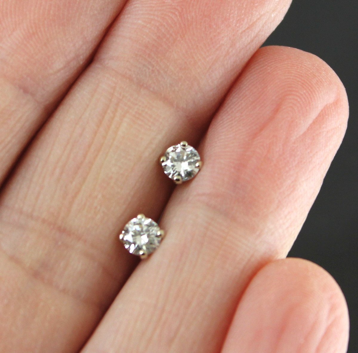 Boucles Diamants 0.26 Ct/chaque-photo-3