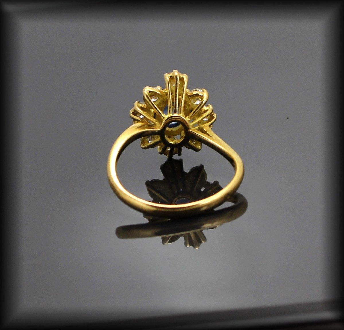 Gold, Sapphire And Diamond Ring-photo-3