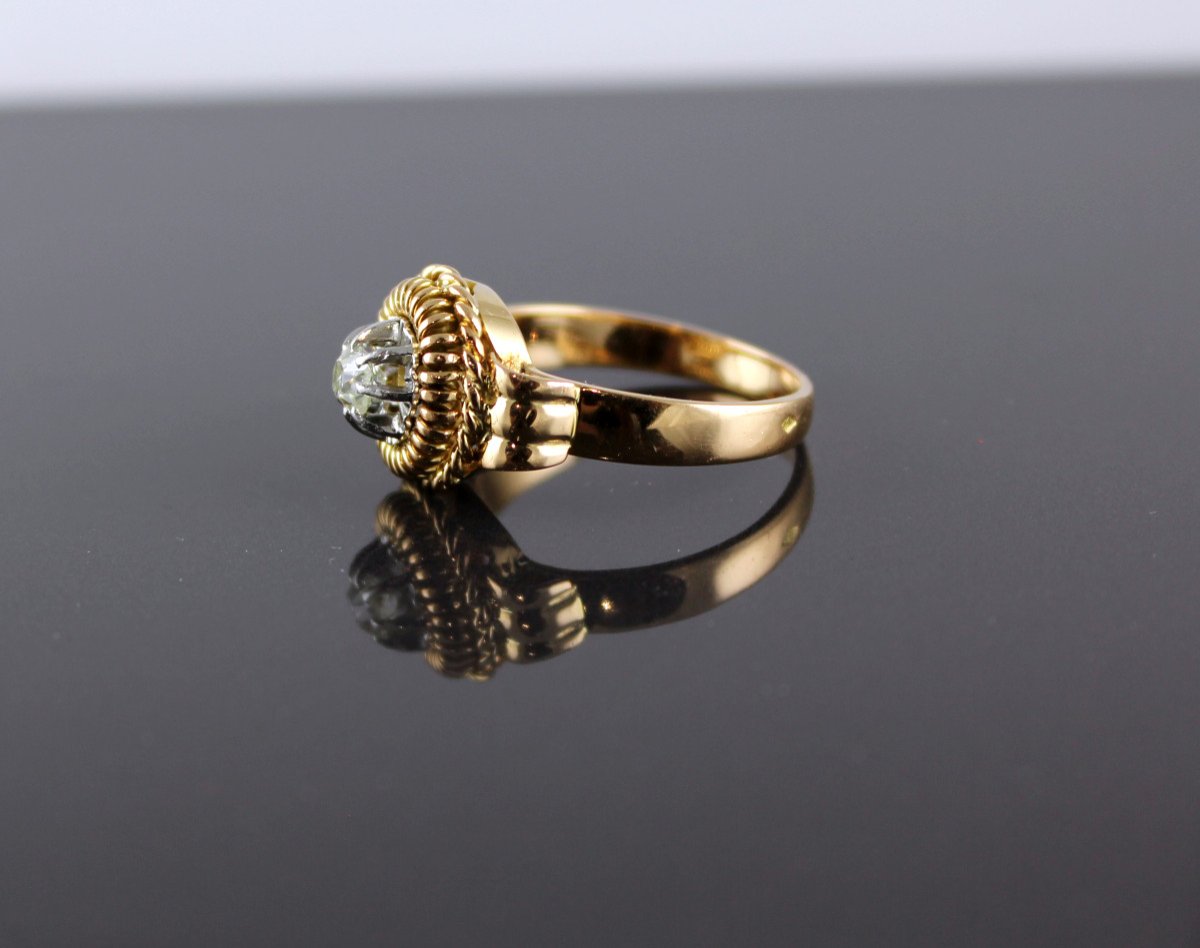 Gold, Platinum And Diamond Ring-photo-4