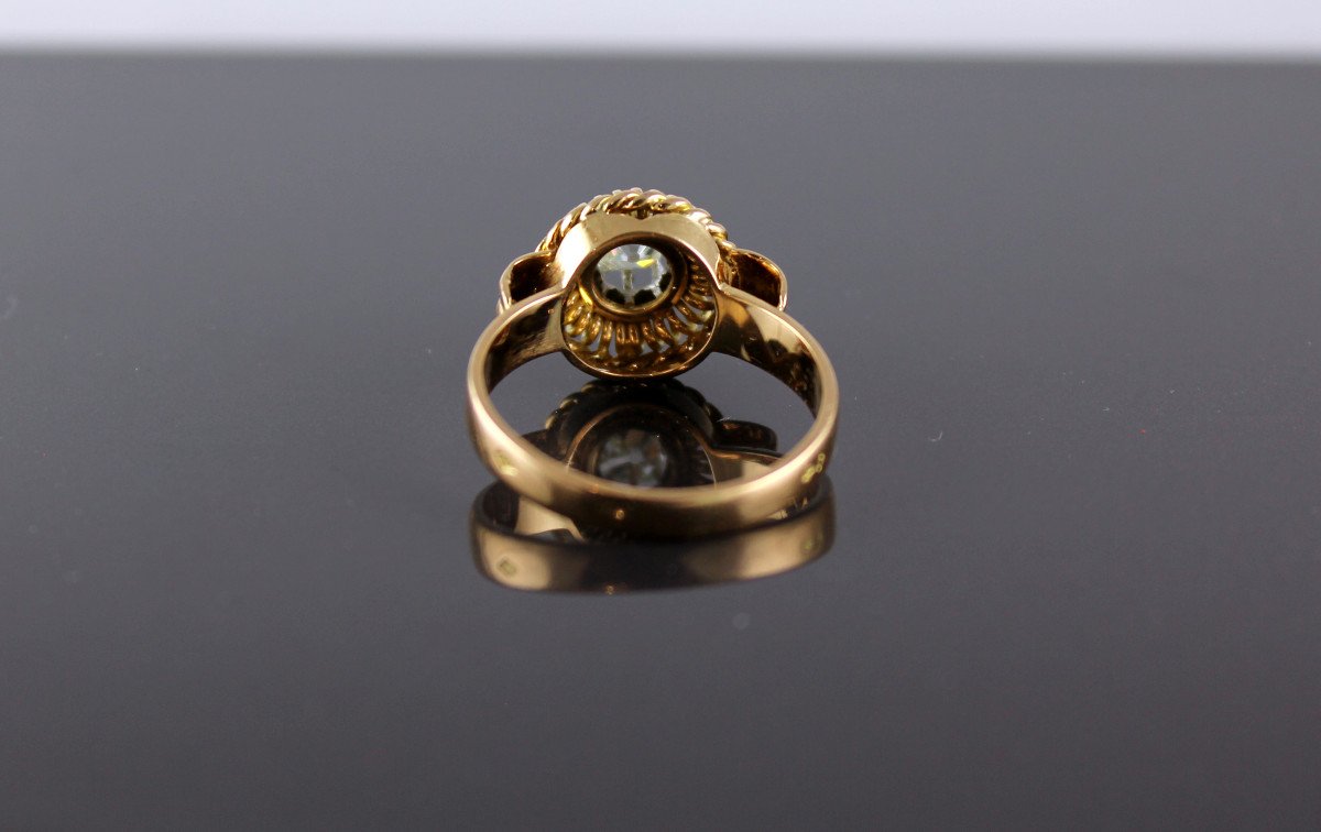 Gold, Platinum And Diamond Ring-photo-1