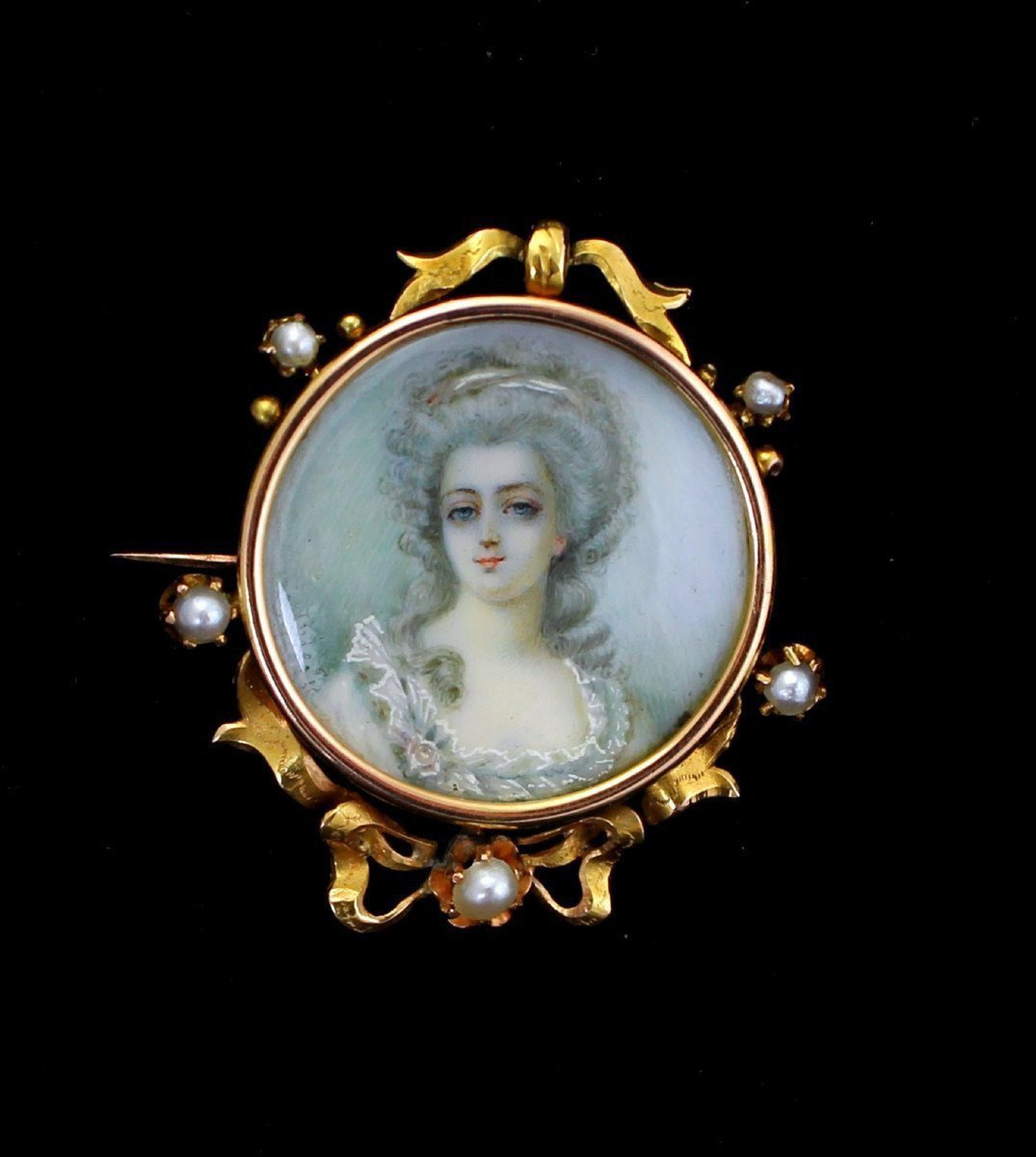 Broche Or XIX ème