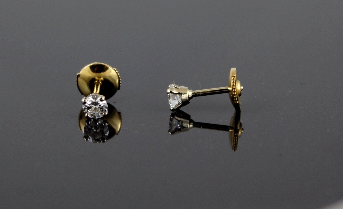 Boucles Diamants 0.26 Ct/chaque-photo-2