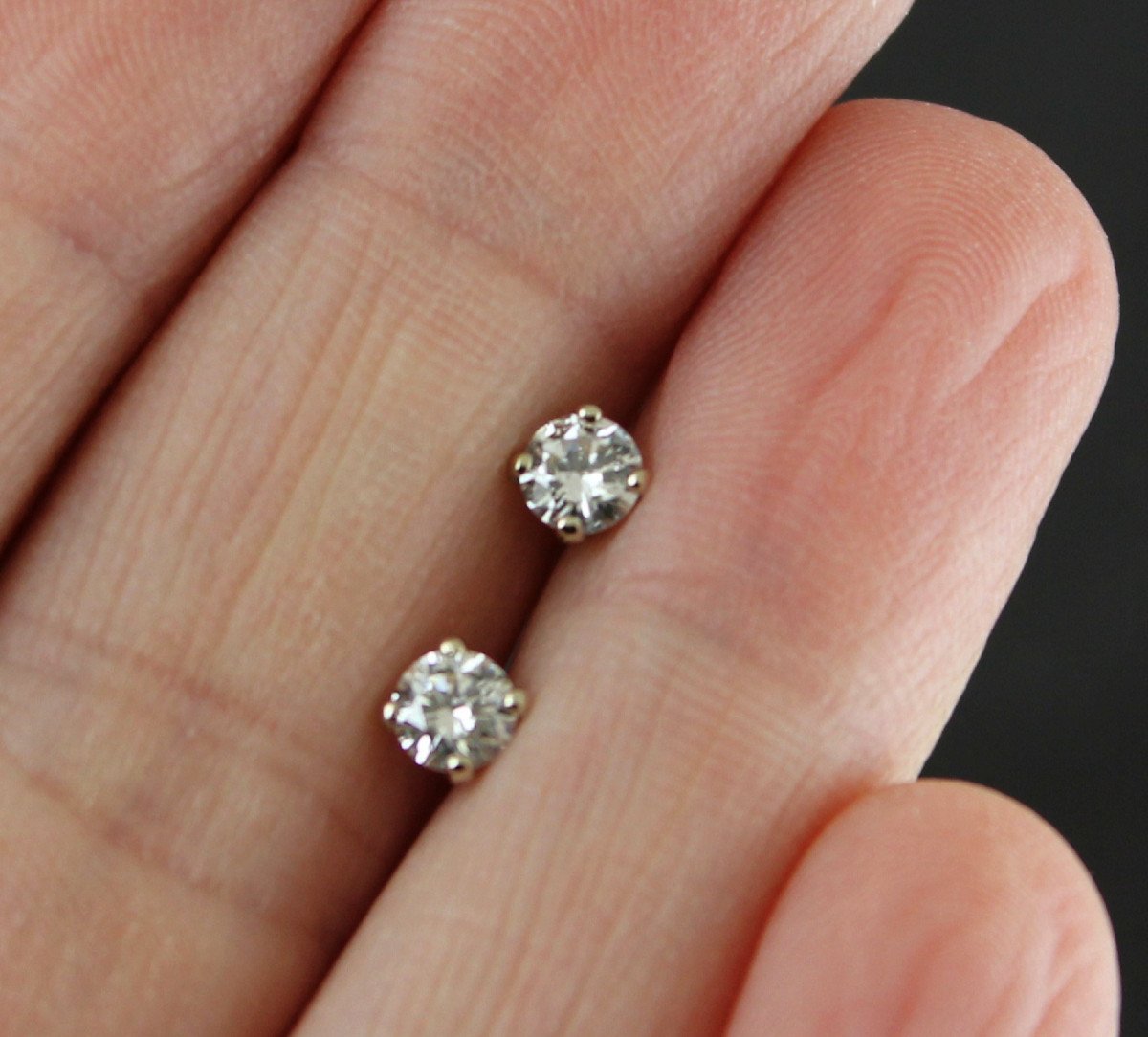 Boucles Diamants 0.26 Ct/chaque-photo-3