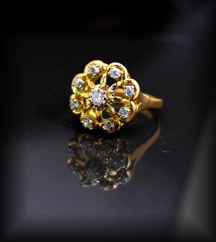 Gold And Diamond Ring-photo-2