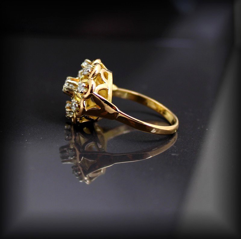 Gold And Diamond Ring-photo-3