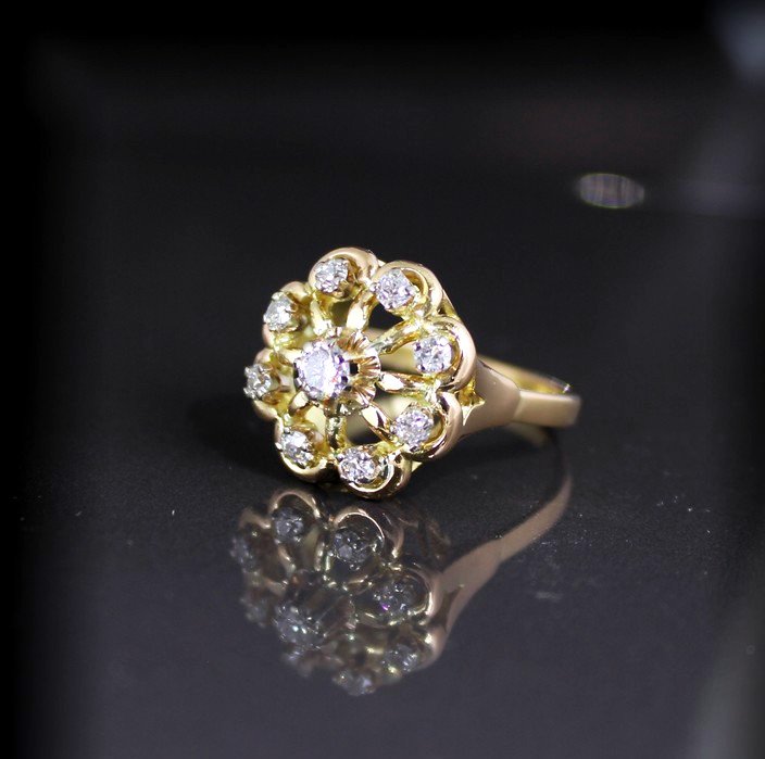 Gold And Diamond Ring-photo-4