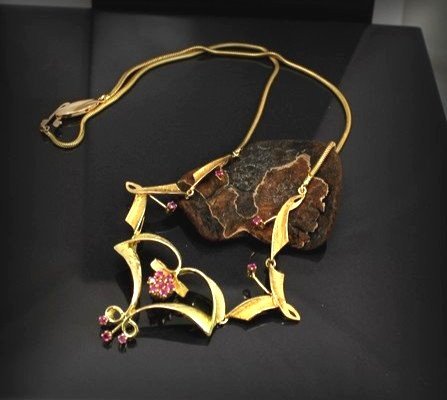 Gold And Ruby Necklace -17 G-photo-4