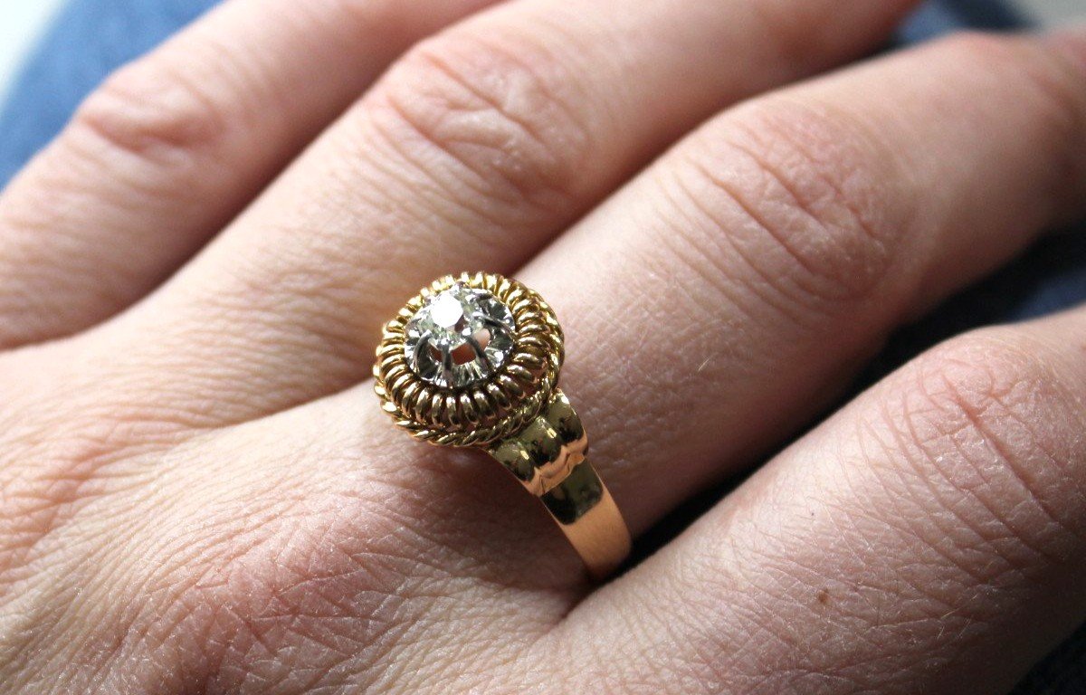 Bague Or, Platine Et Diamant-photo-1