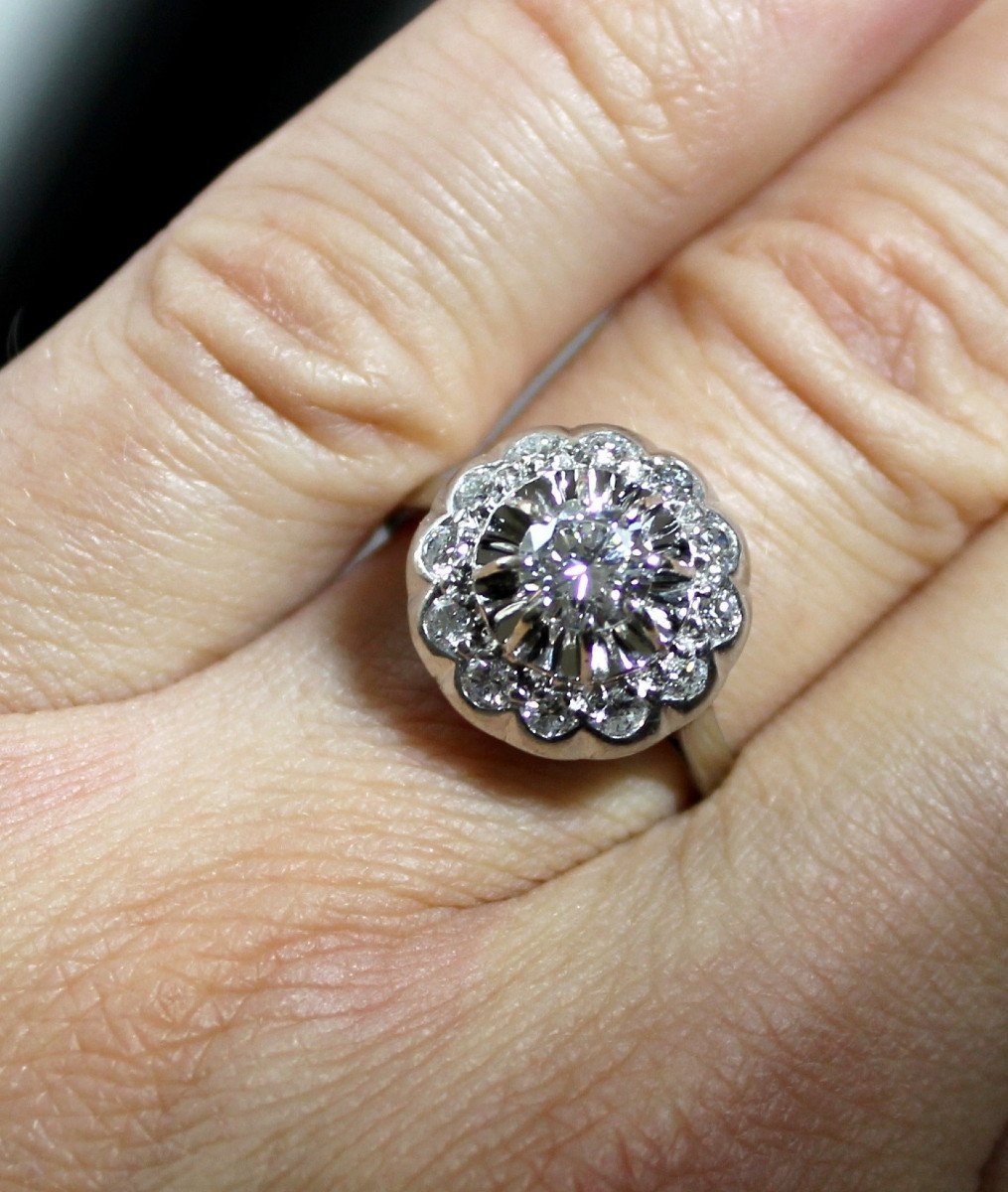 Bague Or Et Diamants (+ 0.50 Ct Centre)-photo-5