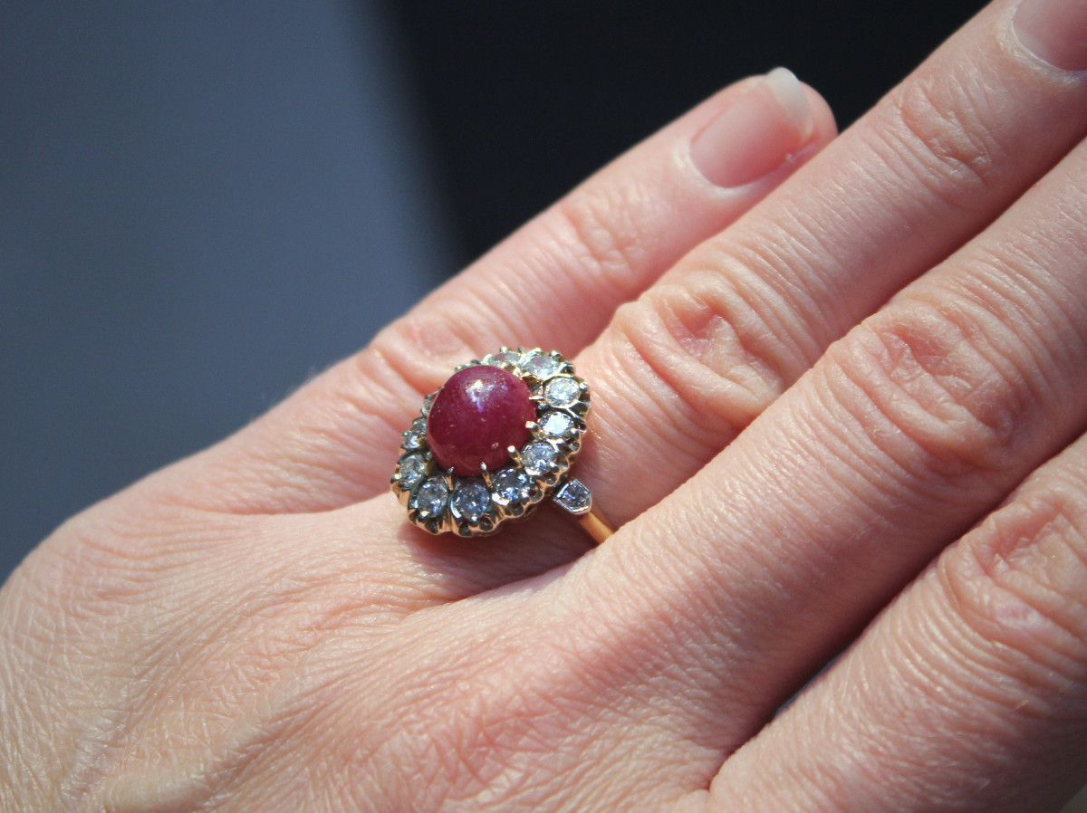 Bague Or, Rubis Et Diamants-photo-3