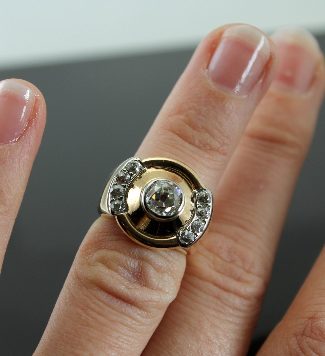 Gold And Diamonds Ring-photo-1