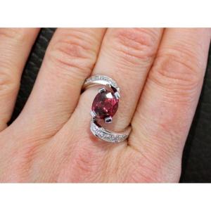 Gold, Garnet And Diamond Ring - New But Used Price