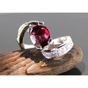 Bague Or, Grenat Et Diamant - Jamais Portée