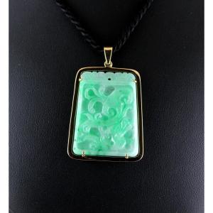 Gold And Jade Pendant