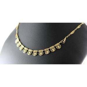 Collier Or Jaune - 16 G - Vers 1900