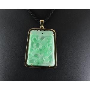 Gold And Jade Pendant