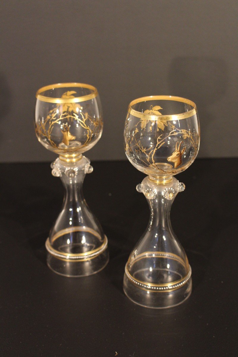 Pair Of Glass 19th Century