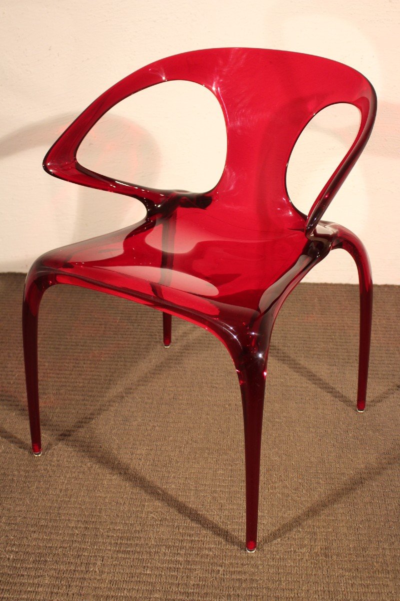 Series Of 6 Roche Bobois Chairs-photo-2