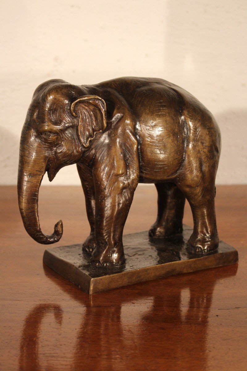 éléphant En Bronze 1930-photo-2