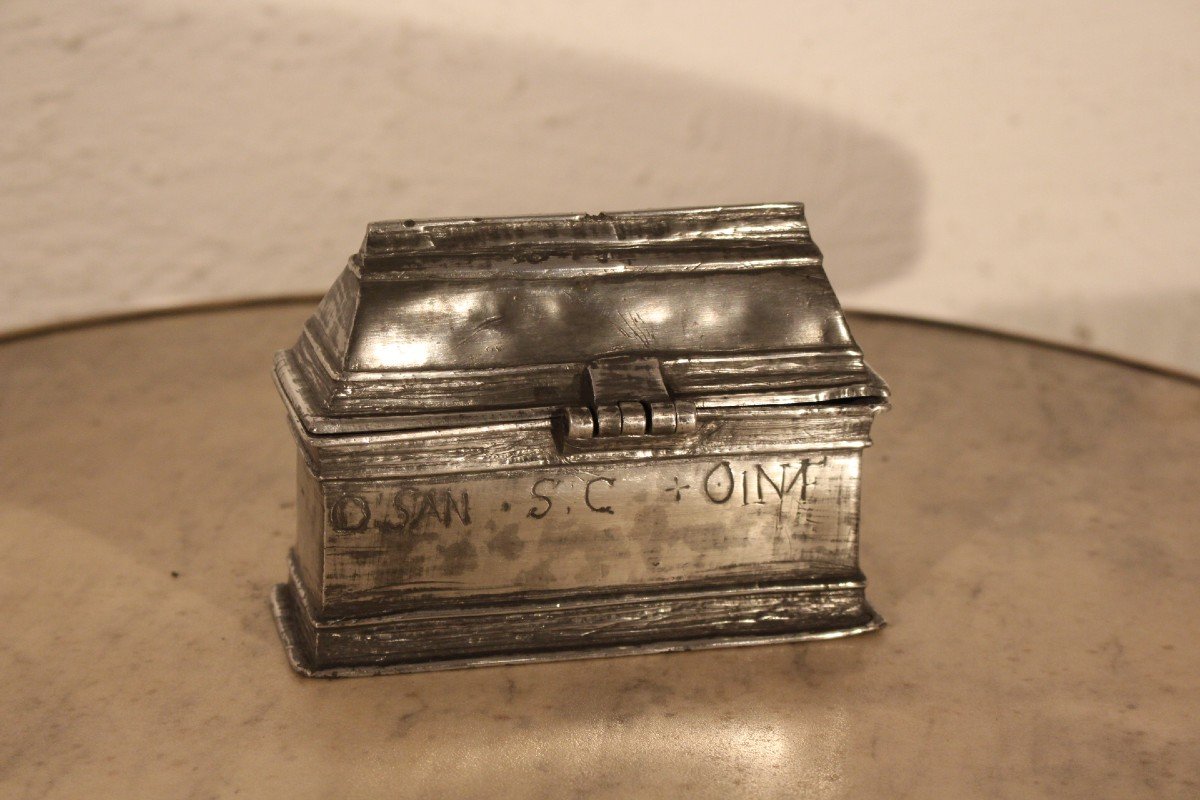  Box Of Holy Oils 17th Century