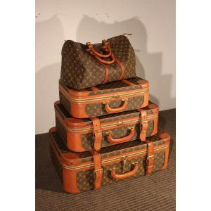 Authentic Louis Vuitton Leather Luggage Tag set hidalgomoncicom