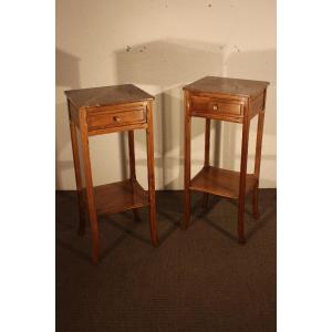 Pair Of Art Nouveau Bedside Tables