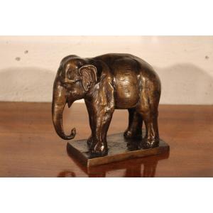 éléphant En Bronze 1930