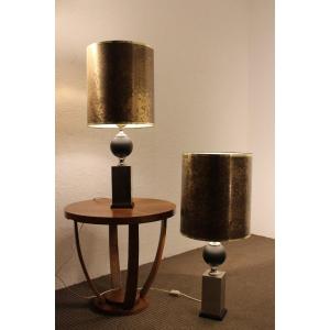 Pair Of Lamps From Maison Vandel