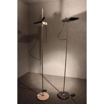 Floor Lamps Of The 70s, Signed By The House "guzzini"