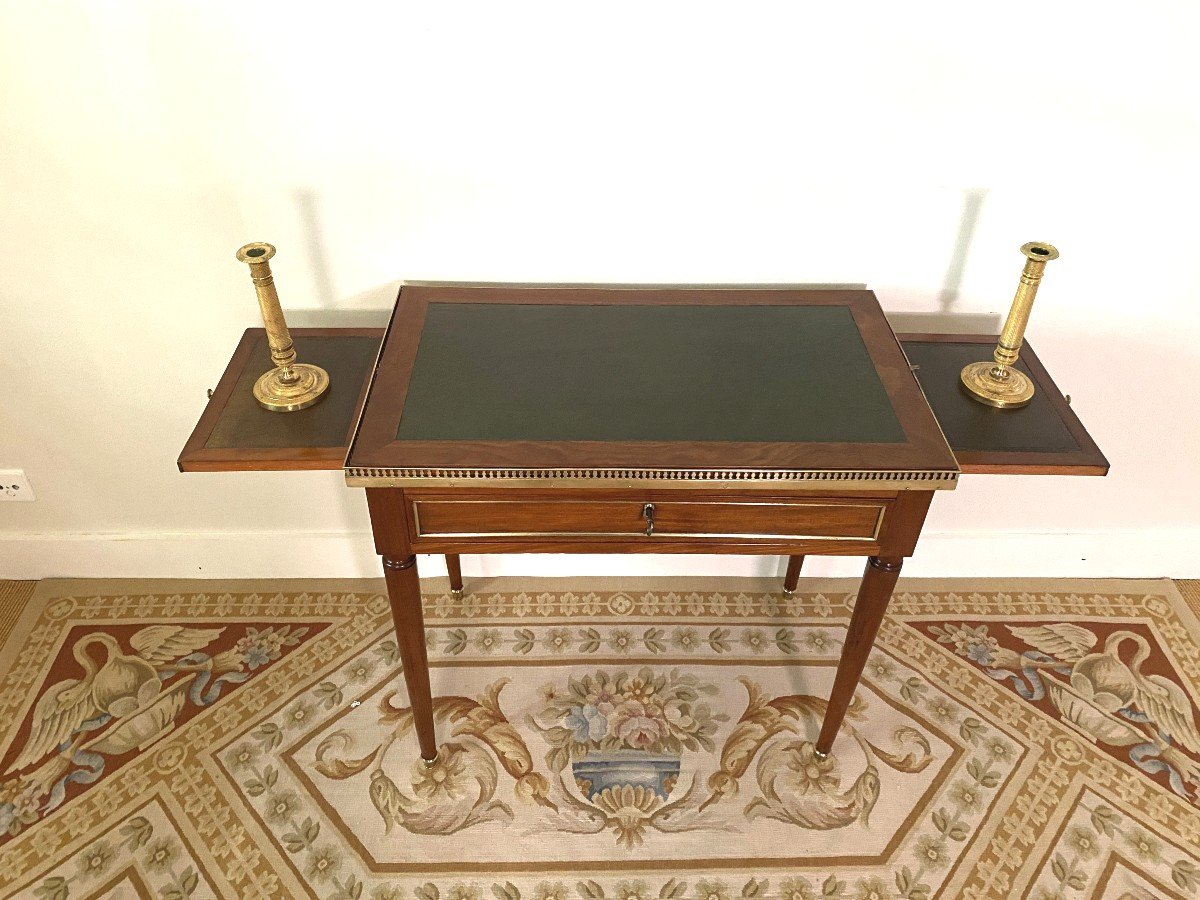 Small Louis XVI Game Table Desk-photo-2