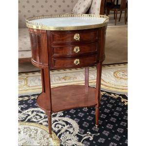 Living Room Table In Mahogany And Mahogany Veneer. Louis XVI Period