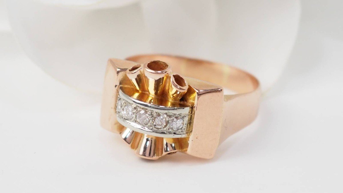 Tank Ring In Rose Gold And Diamonds-photo-4