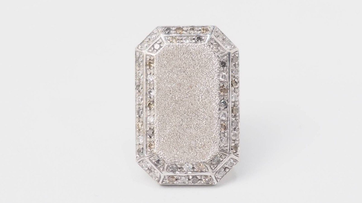 Carolina Bucci Ring In White Gold And Diamonds -photo-2