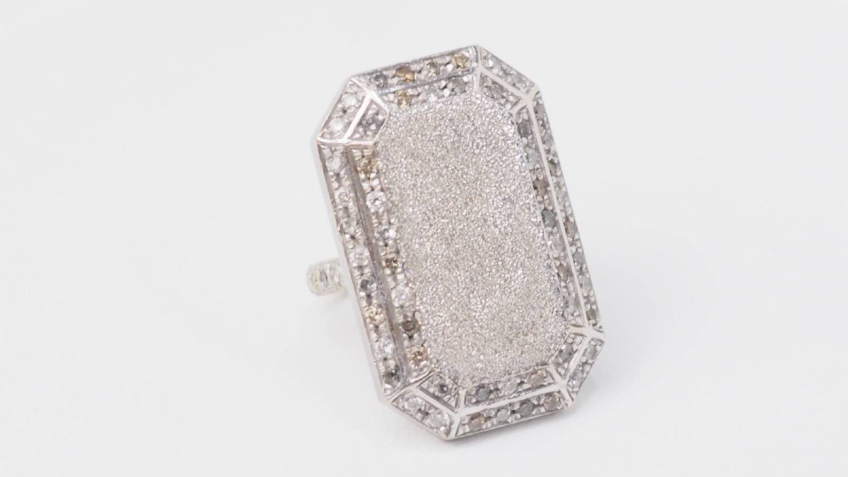 Carolina Bucci Ring In White Gold And Diamonds -photo-4