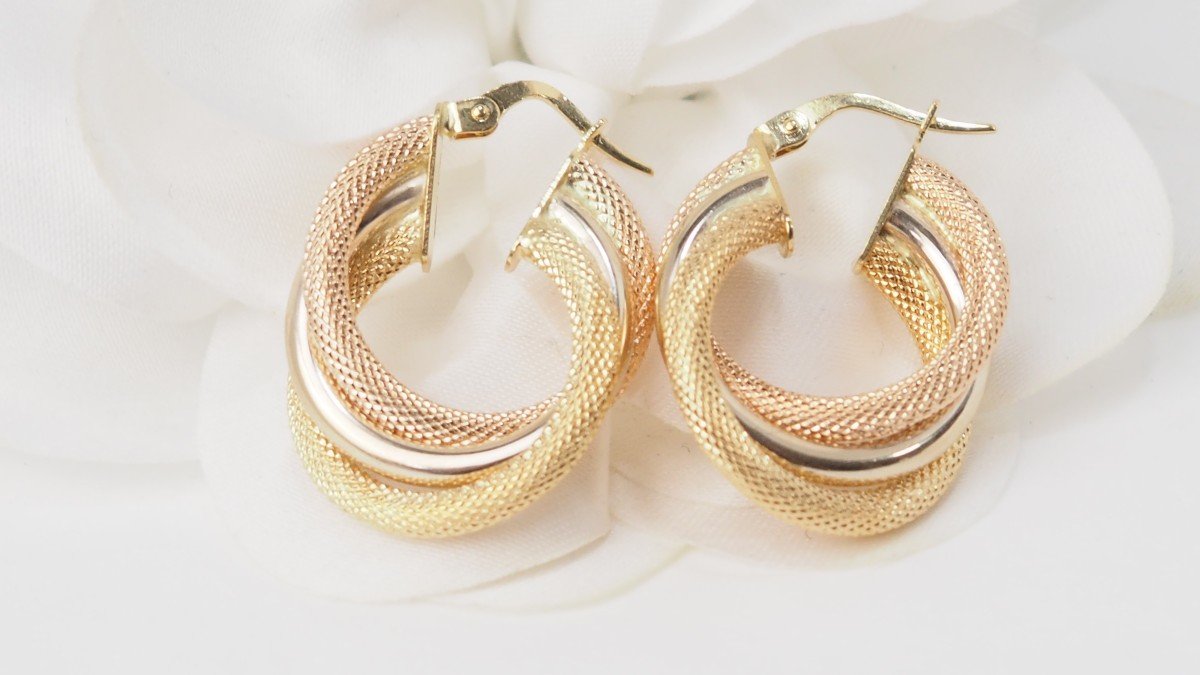 3 Gold Earrings-photo-4